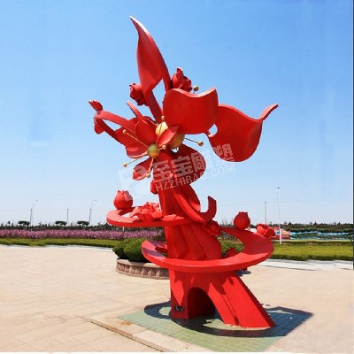 戶(hù)外金屬不銹鋼定制公園大型創(chuàng)意景觀(guān)地標(biāo)性雕塑